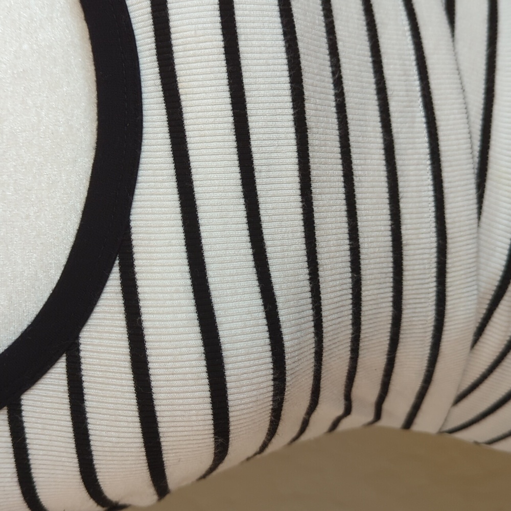 Bailey 44 White Black Striped Ribbed Tiered Tank Mini Dress Size XS - Picture 4 of 9